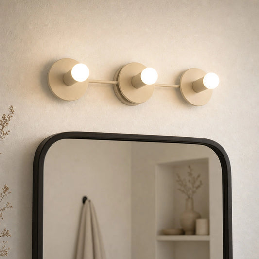 Modern 3 Light Spherical Vanity Light Fixture
