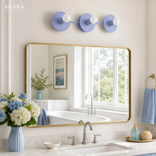 Modern 3 Light Spherical Vanity Light Fixture