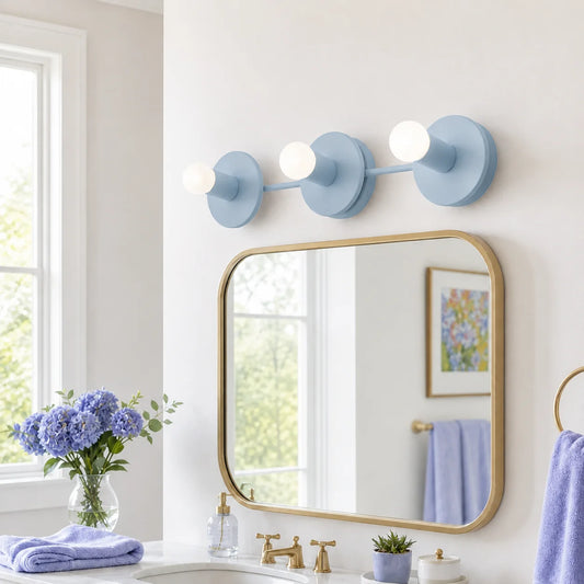 Modern 3 Light Spherical Vanity Light Fixture