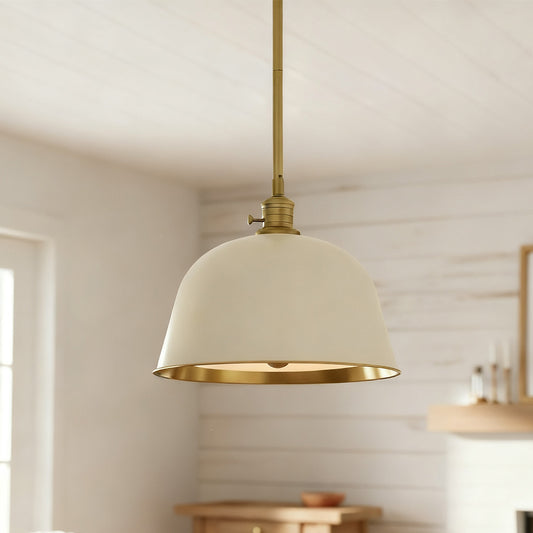 Modern Metal Color Diffuser Bell Pole Pendant Light