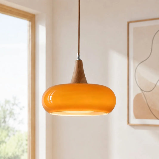 Marie Modern Minimalist Dome Bauhaus Glass Pendant Light