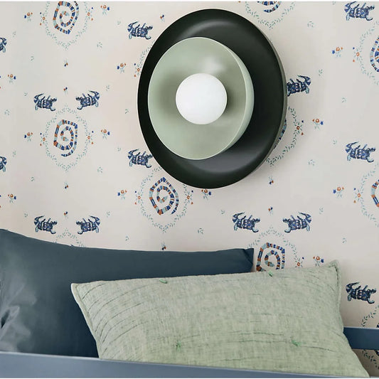 Neso Modern Minimalist Metal Saucer Flush Mount Ceiling Light