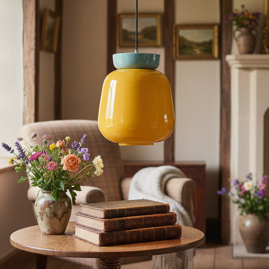 Niaw Modern Nordic Colorful Bauhaus Ceramic Disc Pendant Light