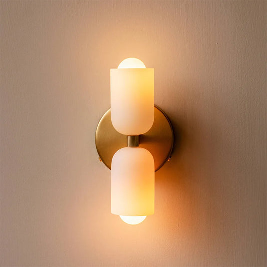 Nico Modern Up-Down Glass Wall Sconce