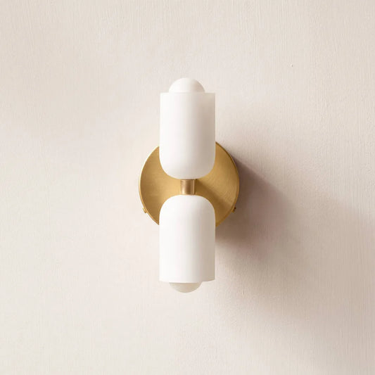 Nico Modern Up-Down Glass Wall Sconce