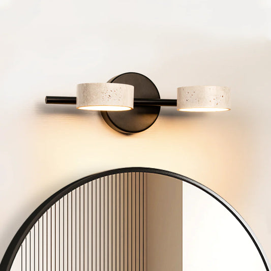 Notus Wabi-Sabi LED Natural Travertine Vanity Light