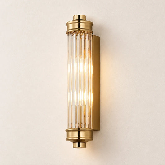 Paloma Moderne Geribbelde Glazen Cilindrische Wandlamp