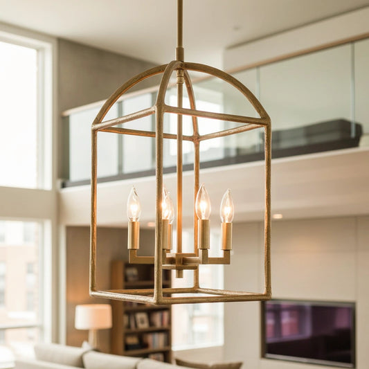 Patrick Industrial Cage Metal Pendant Light