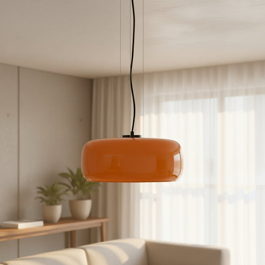 Pronoe Modern Colorful Round Glass LED Pendant Light