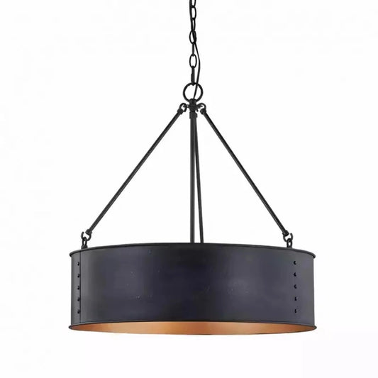 Reid Vintage Trommel Brons Hanglamp