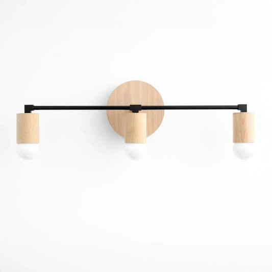 Rustic Minimalist Wood Vanity Light