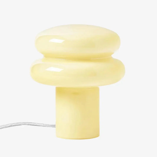 Rynvel Bauhaus Pilz-Tischleuchte aus Opalglas