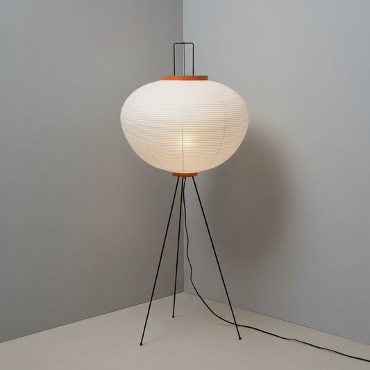 Kenji Modern Sculptural Rice Paper Floor Lamp