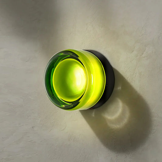 Souta Modern Dome LED Glass Dimple Wall Sconce