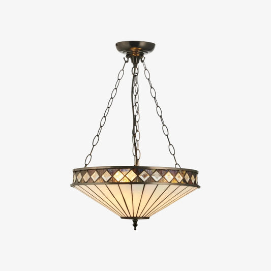 Tobin Vintage Adjustable Inverted Glass Pendant Light