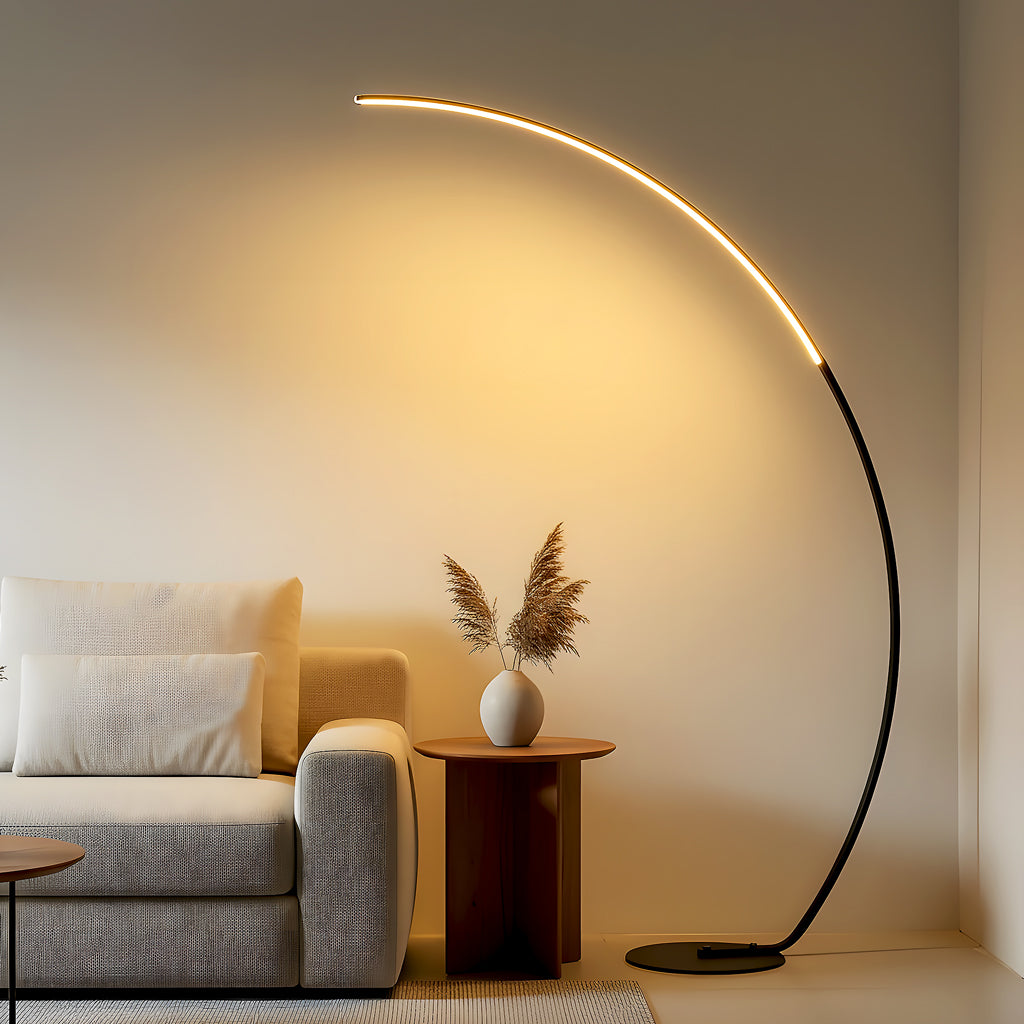 2000LM Dimmable Arc LED Floor Lamp with Remote Controls | Lucia Living