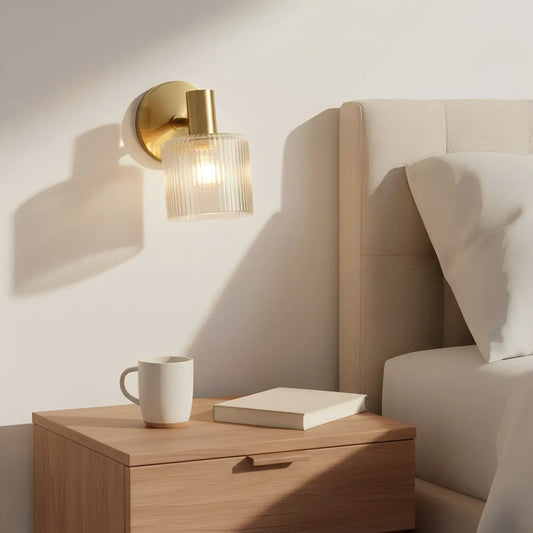 Modern Elegant Glass Cylinder Wall Sconce