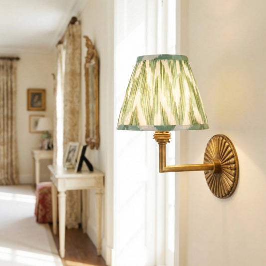 Virelli Vintage Elegant Fabric Flower Pleated Wall Sconce