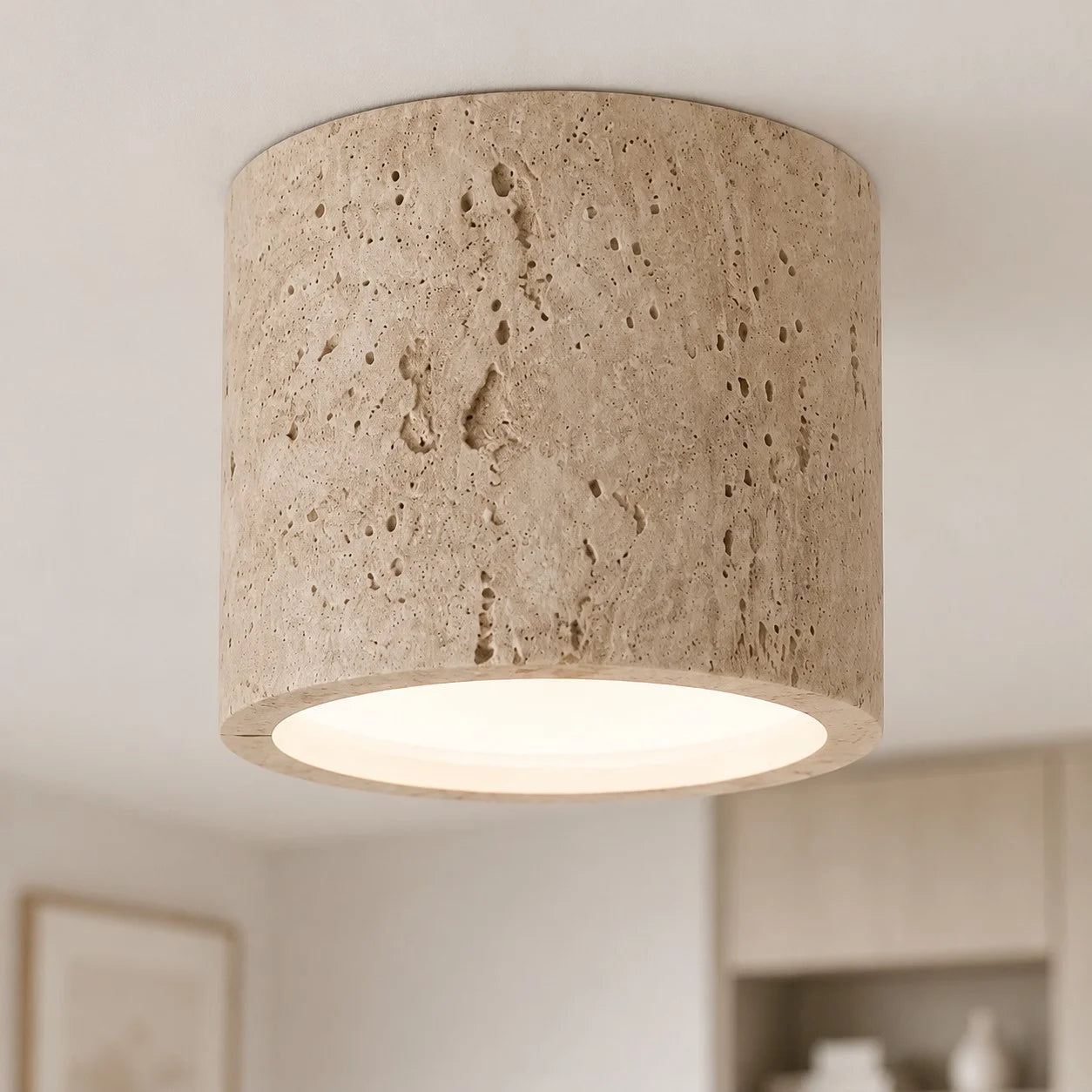 Tallulah Wabi-Sabi Modern Cylinder Ceiling Light| LuciaLiving