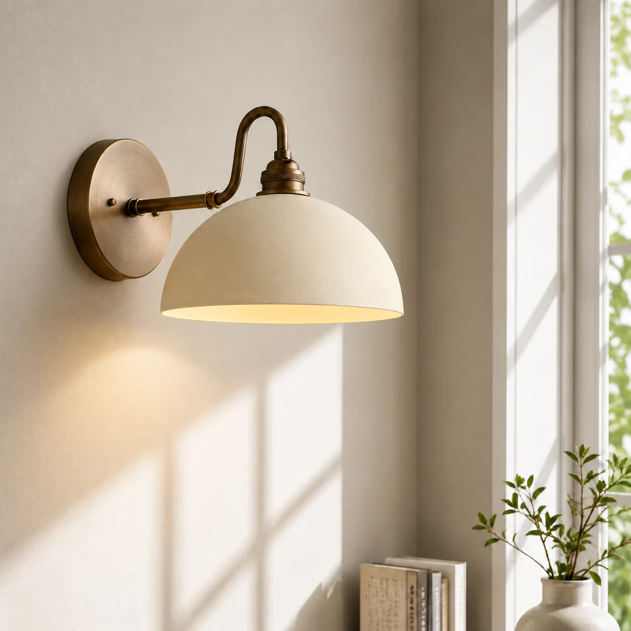 Yago Modern Metal Bowl Wall Sconce |Lucia Living