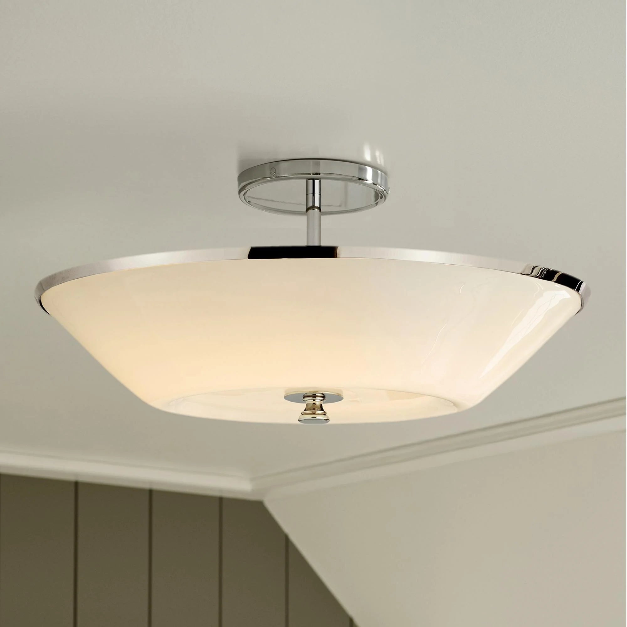 Minimalist Bowl LED Ceiling Light Flush Mount Lighting Chandelier