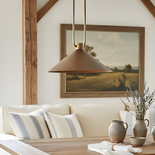 Zane Industrial Metal Cone Pendant Light