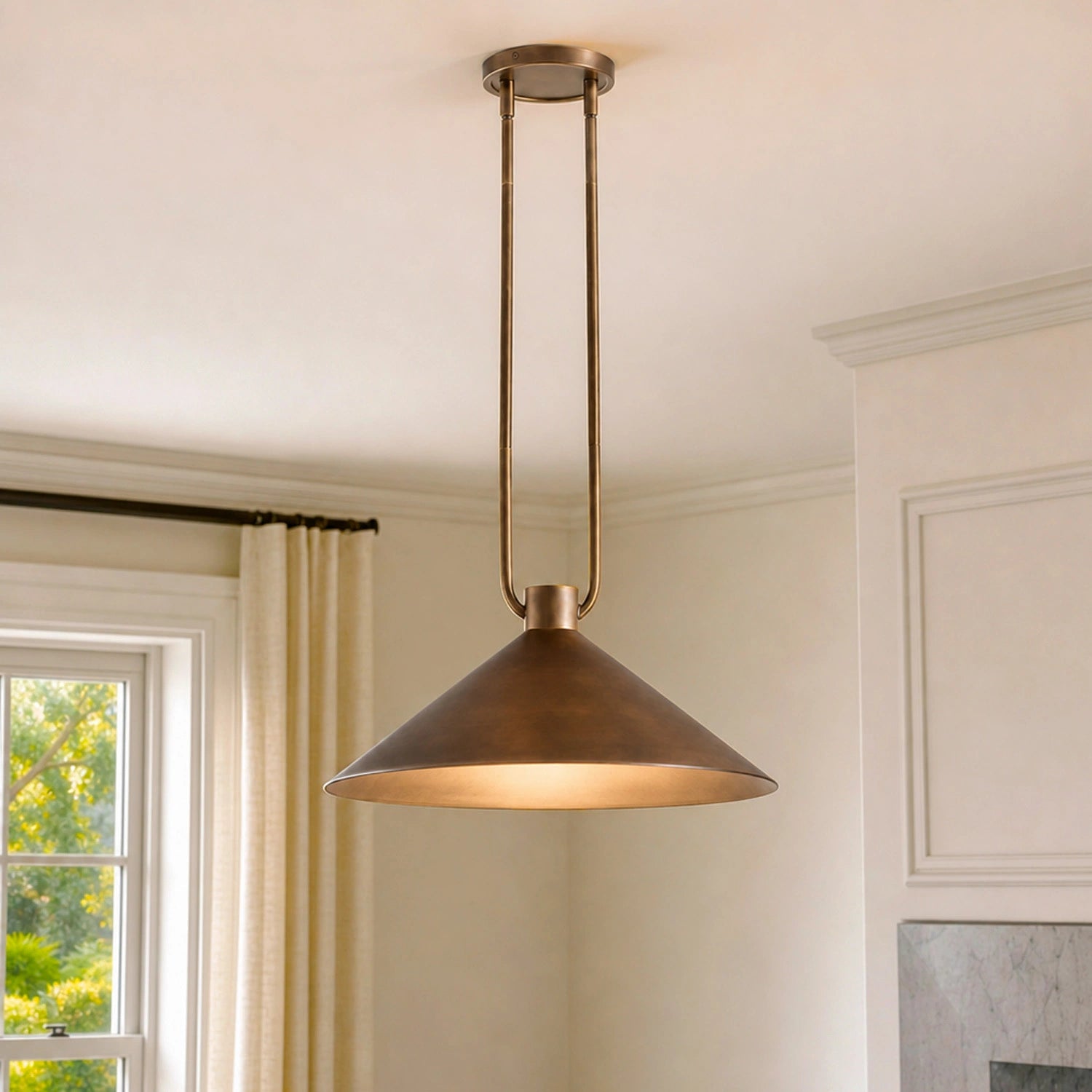 Zane Industrial Metal Cone Pendant Light | LuciaLiving – Lucia Living