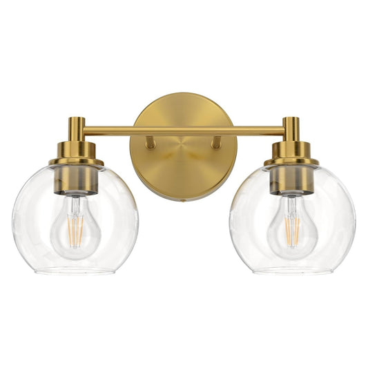 Modern Minimalist Clear Glass Vanity Light