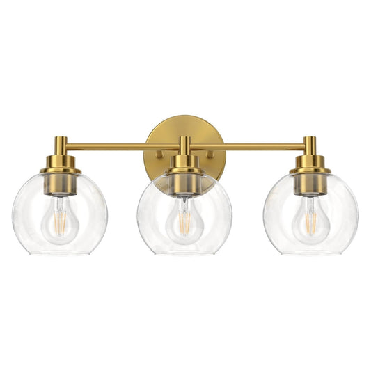 Modern Minimalist Clear Glass Vanity Light