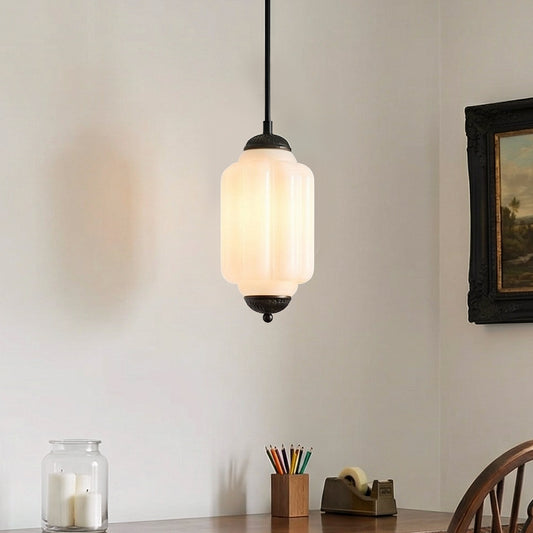 Lumi Milk Glass Eloise Pendant Light