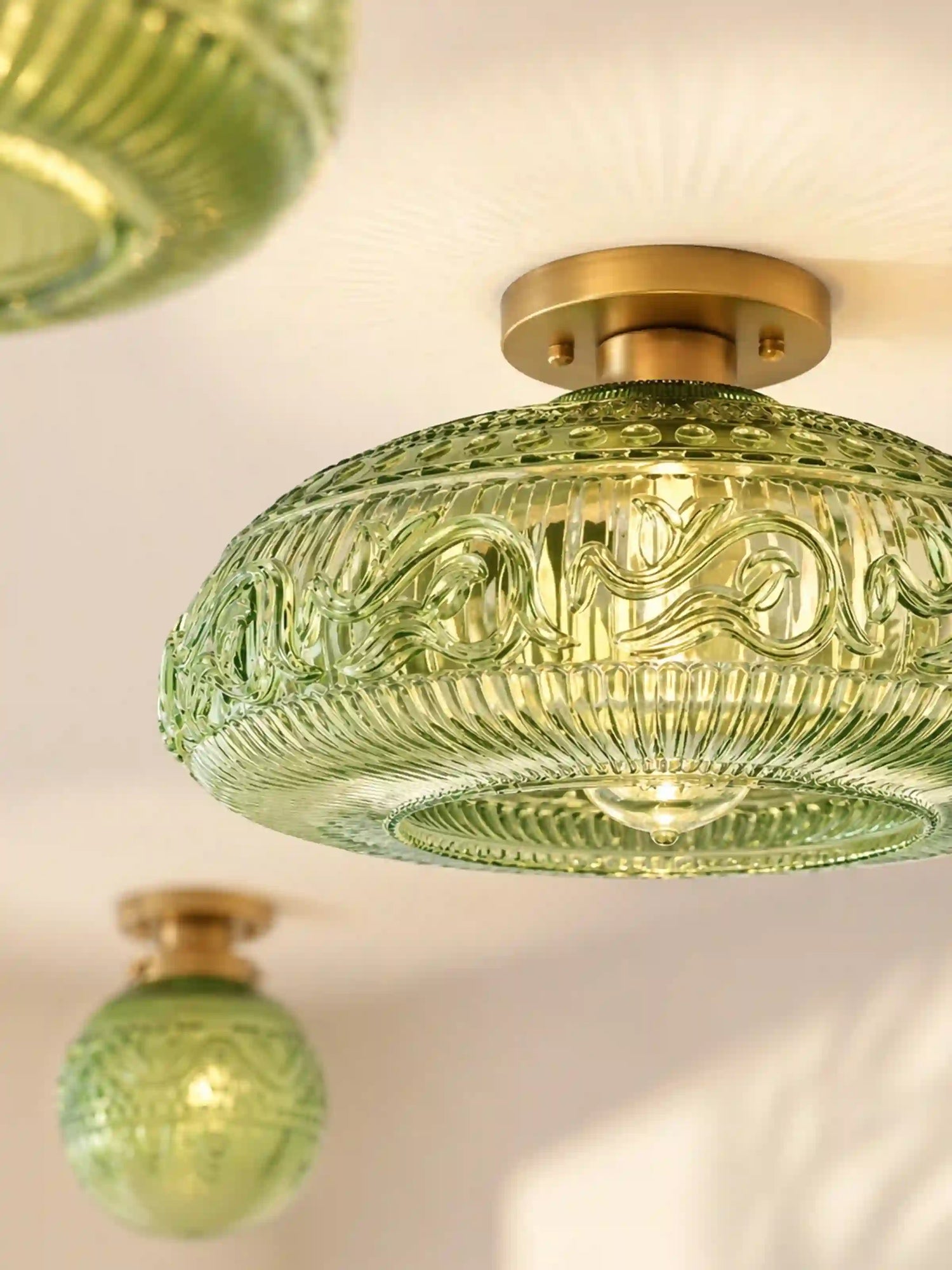 Engraved Glass Lighting