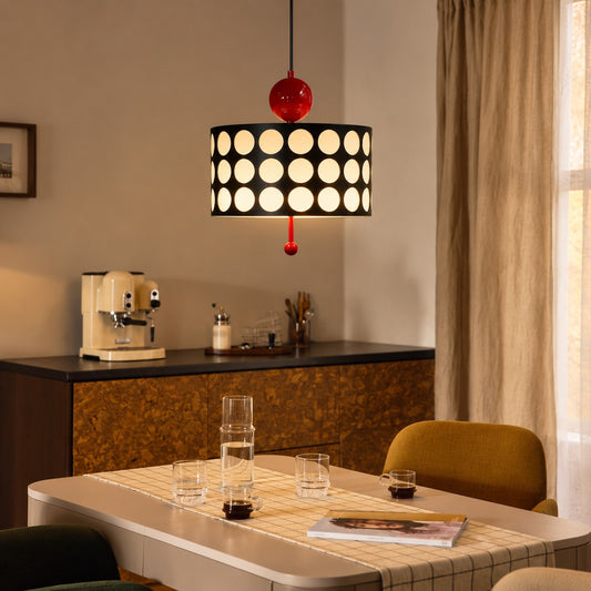 Nora Modern Lattice Acrylic LED Round Pendant Light