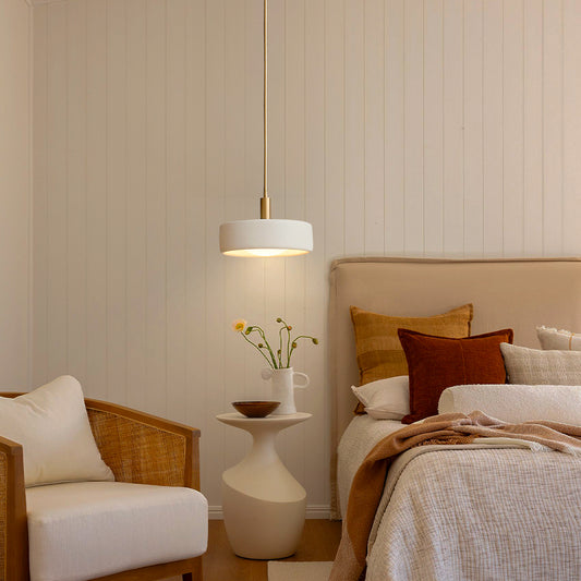 Modern White Porcelain Pendant Light
