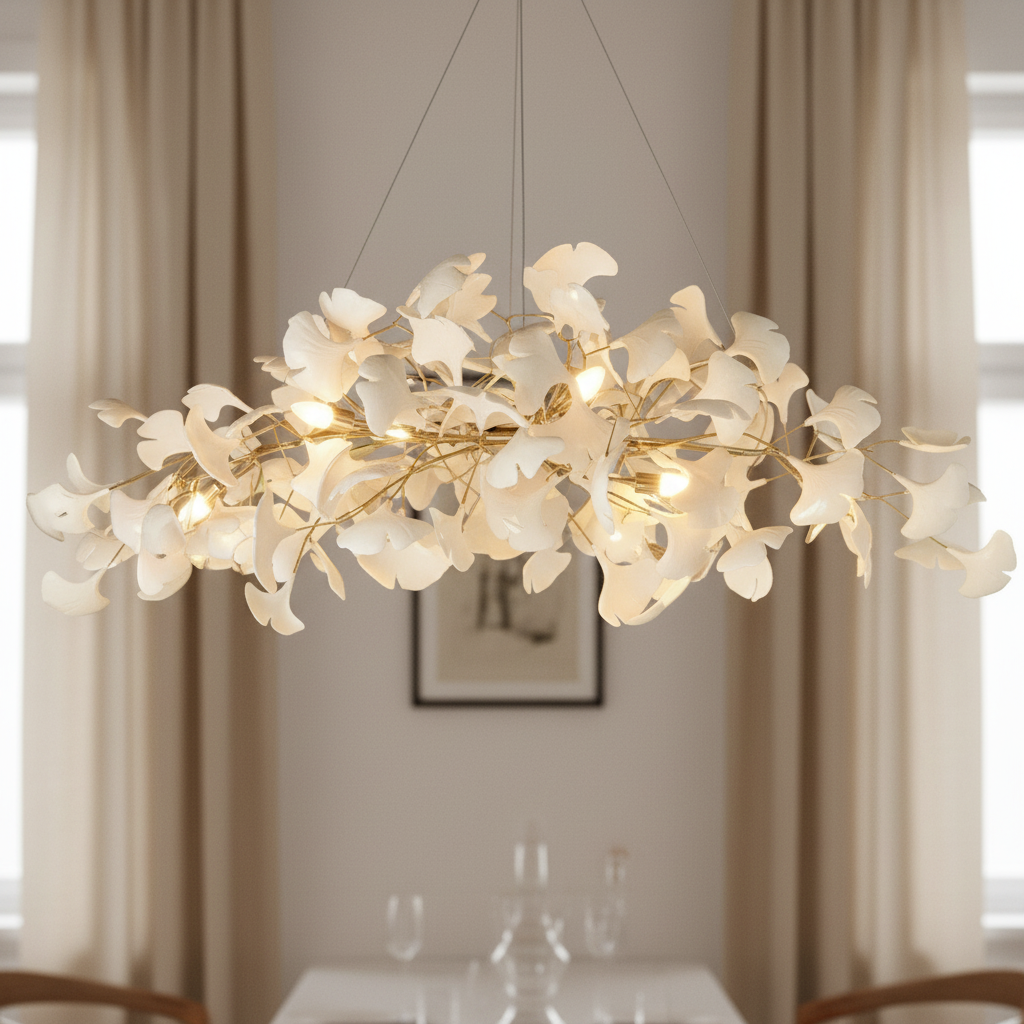Aurelia Modern Organic Ginkgo Chandelier | LuciaLiving – Lucia Living