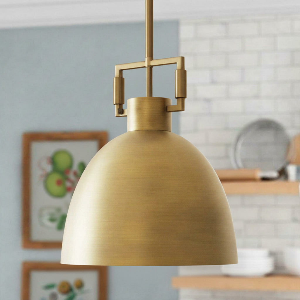 Minimalist Modern Glass Metal Dome Pendant Light – Lucia Living