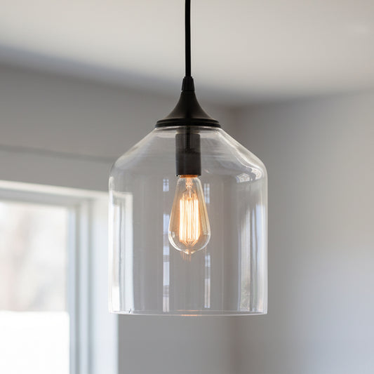 Bex Clear Glass Pendant Light