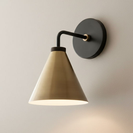 Beck Industrial Metal Tapered Sconce