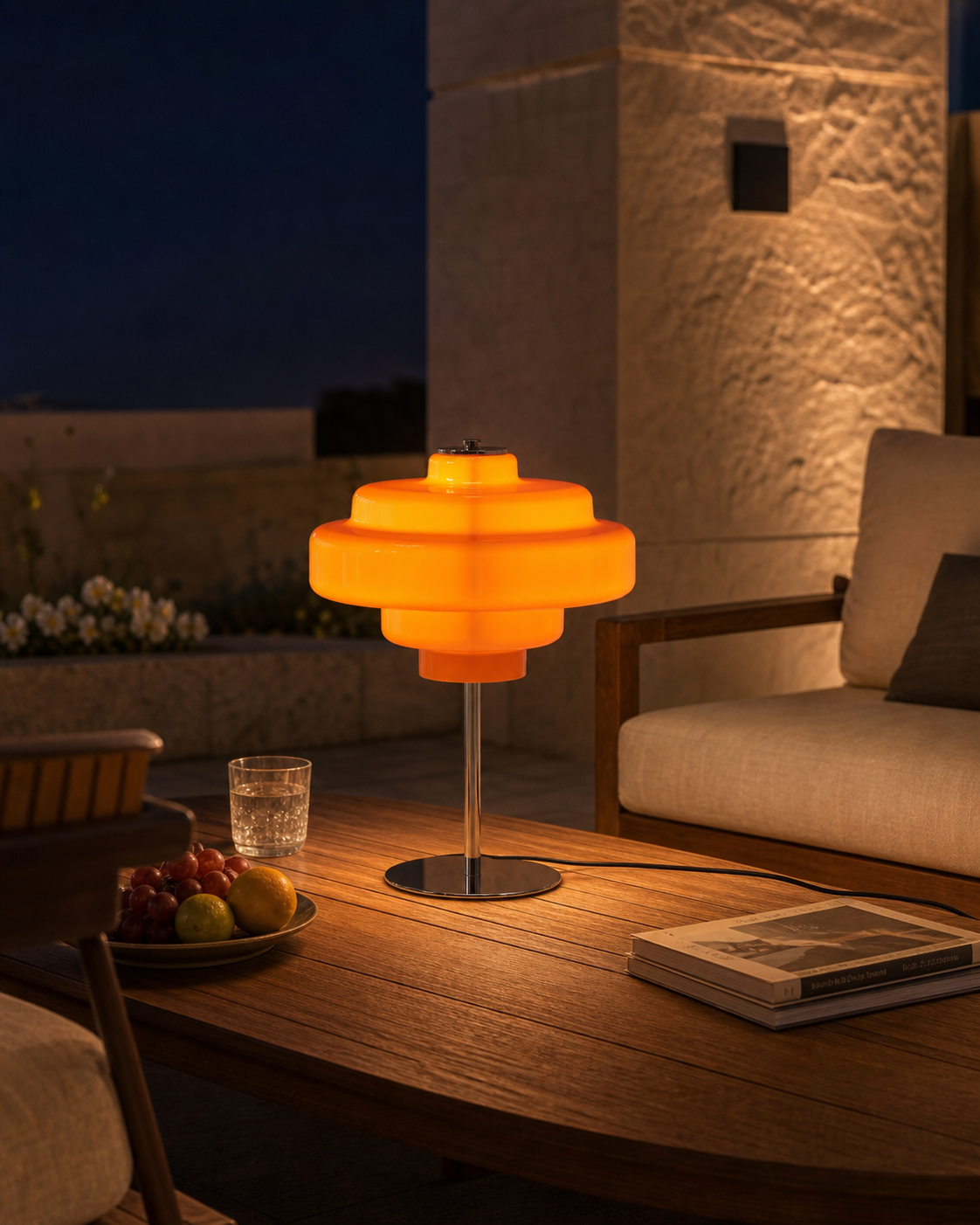 Outdoor lighting after dark