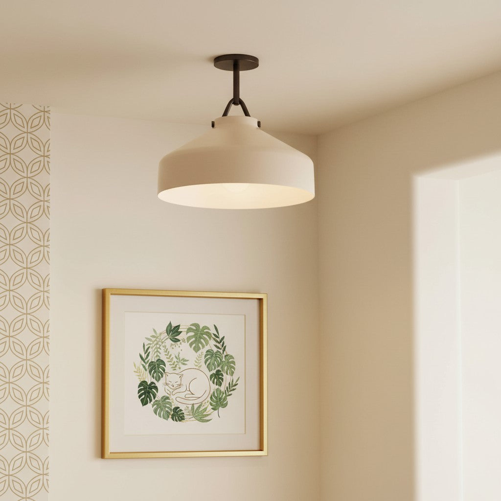 Nordic Minimalist Morandi Matte Metal Ceiling Light | Lucia Living