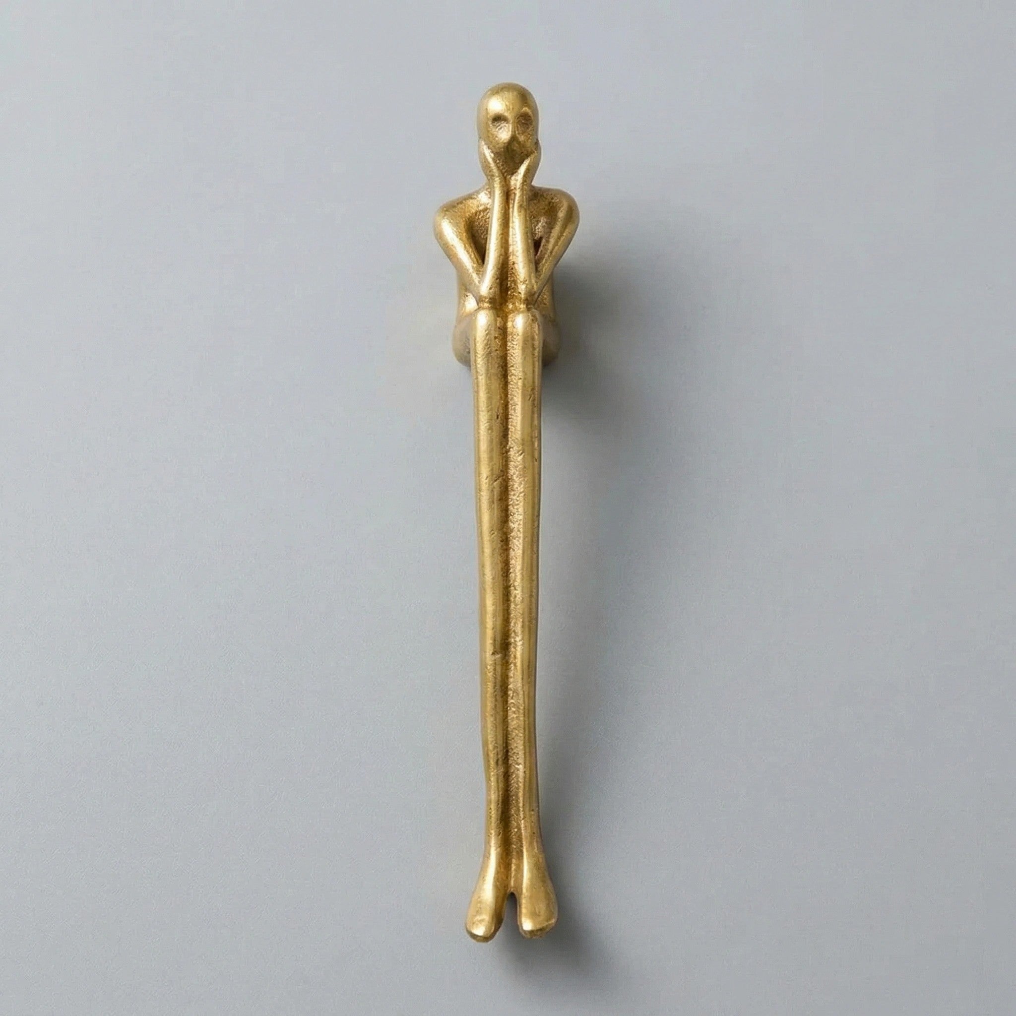 Diana Retro Art Thinker Brass Cabinet Handle| Lucia Living
