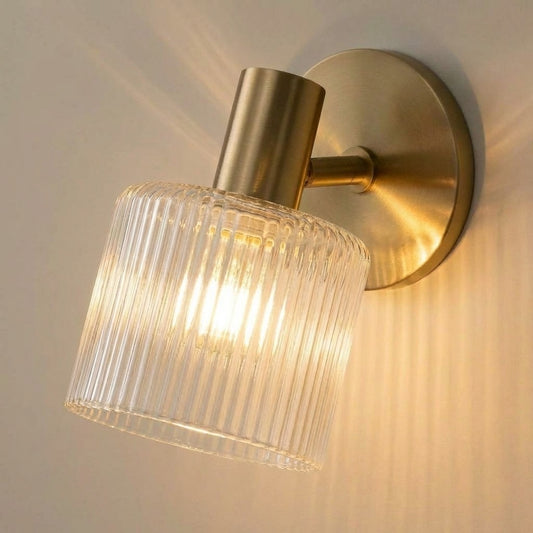 Modern Elegant Glass Cylinder Wall Sconce