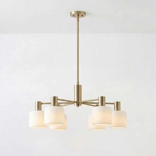 Modern Porcelain White Chandelier