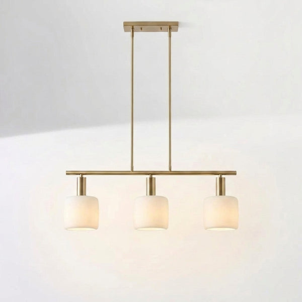 Modern Porcelain White 3-light Chandelier
