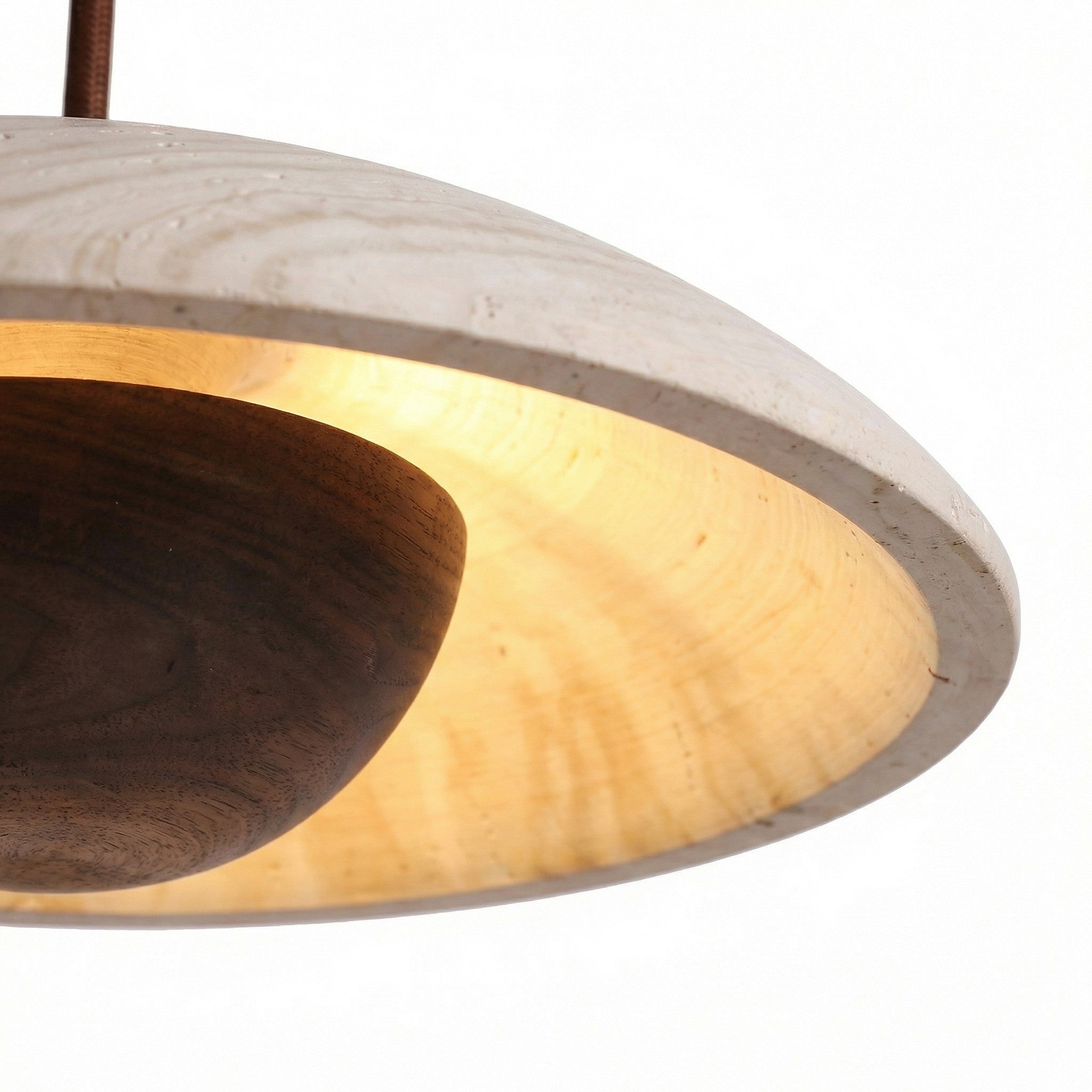 Avenor Modern Minimalist Wood Disc Pendant Light| Lucia Living
