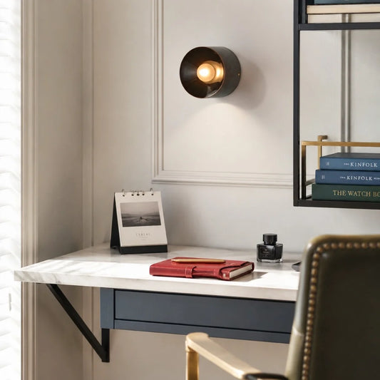 Nolan Modern Ceramic Bowl Wall Sconce