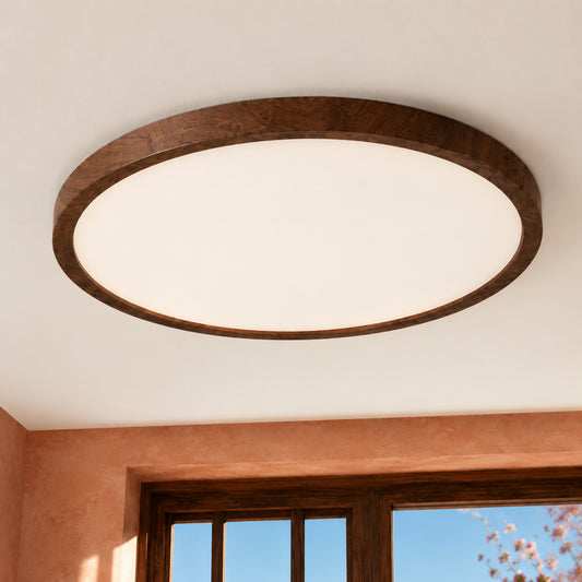 Tevis Ultra‑Slim Textured Rim LED Ceiling Light