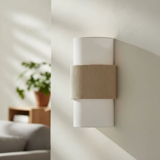 Freya Nordic Minimalist Linen Cylindrical Wall Light