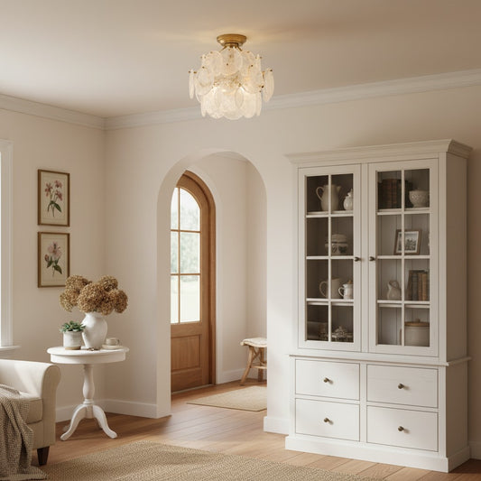 Kriôs Modern Luxury Disc Round Glass Ceiling Light