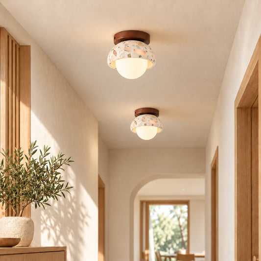 Fiacha Wabi Sabi Terrazzo Dome Ceiling Light