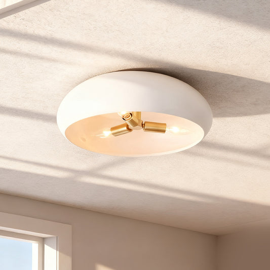 Hudson Modern Ceramic Round Ceiling Light
